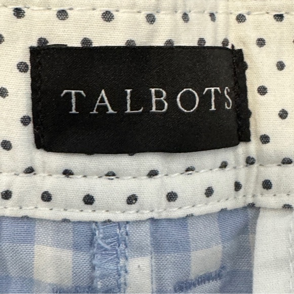 Talbots Perfect Crop Pants Women’s 10P Blue Gingham Check - Picture 5 of 8